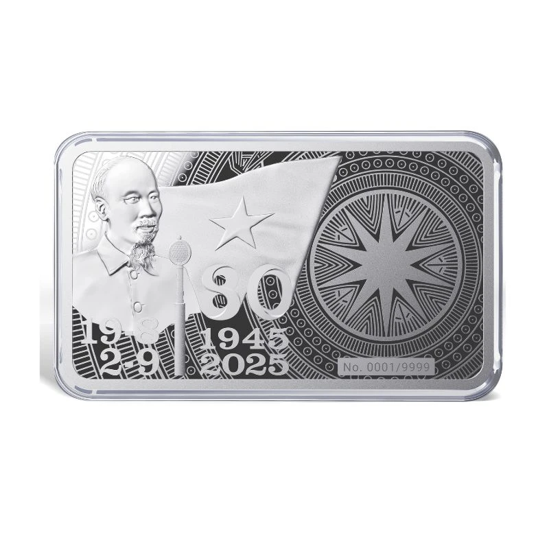 Bạc kỷ niệm 80 năm Quốc khánh 999 5L (50.0 Chỉ)